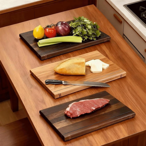 Book-Shaped Wooden Cutting Board with Stand