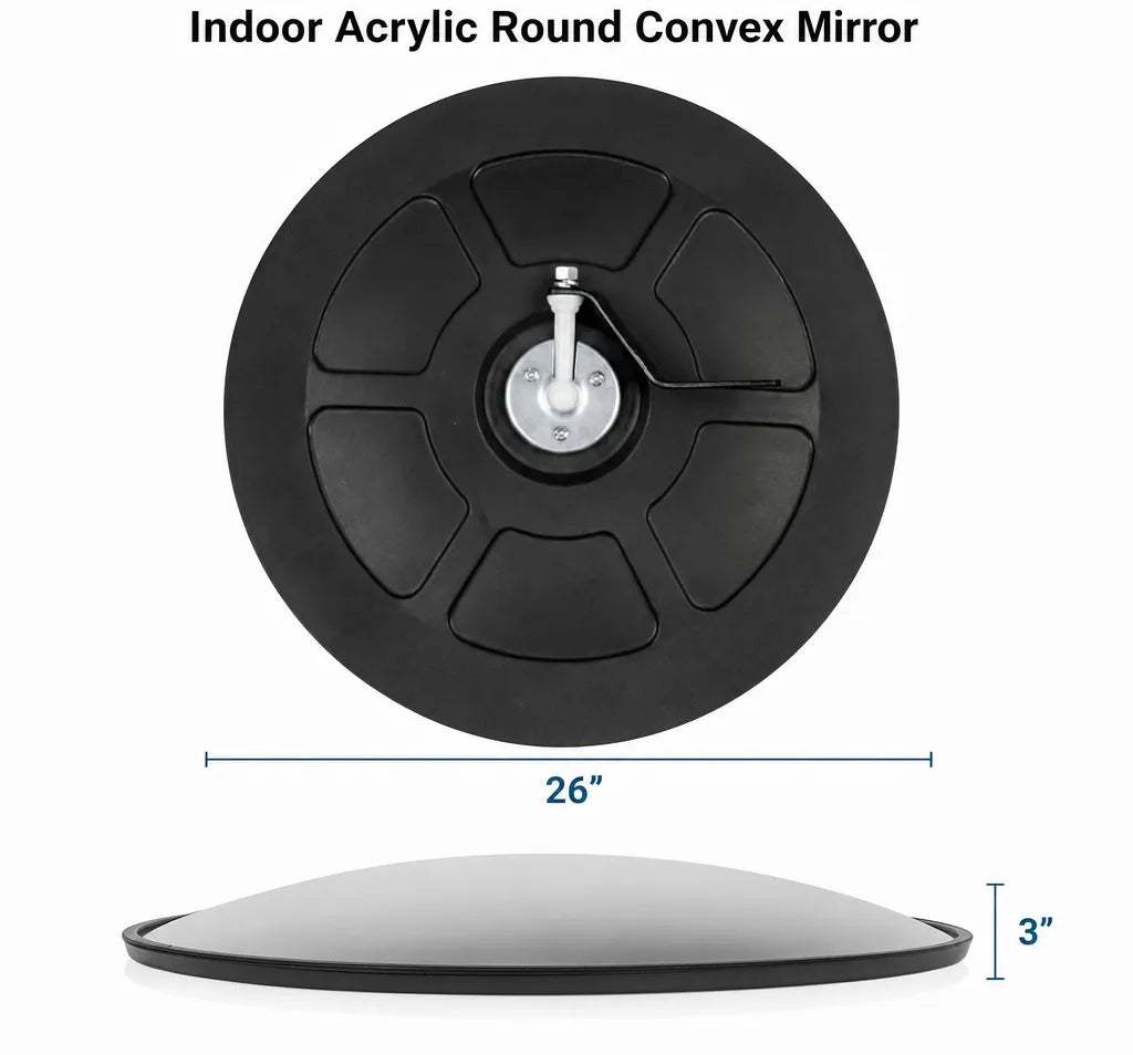 26” Wide-Angle "Fish-Eye" Convex Mirror