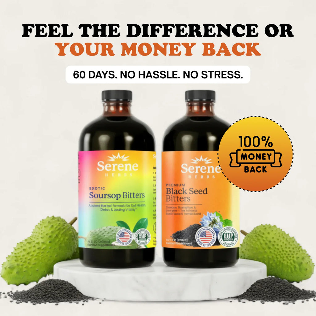Soursop Bitters Liquid & Black Seed Bundle - 32 Servings (16 Each)